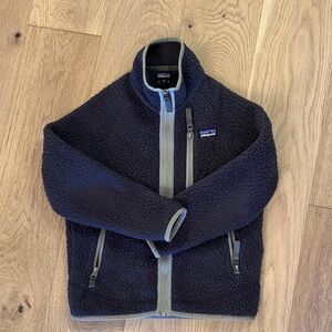 Kids 5-6 Patagonia Dark grey Fleece Jacket